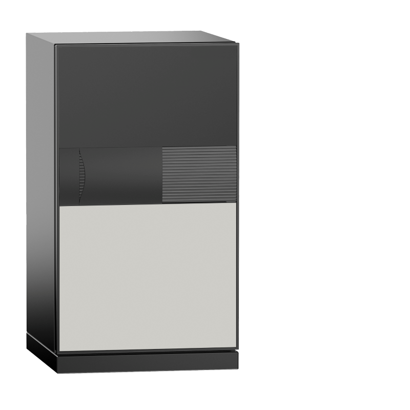 Phoenix Safes Next Plus Luxury Fire Safe with Fingerprint Lock - Dark Grey & Cream