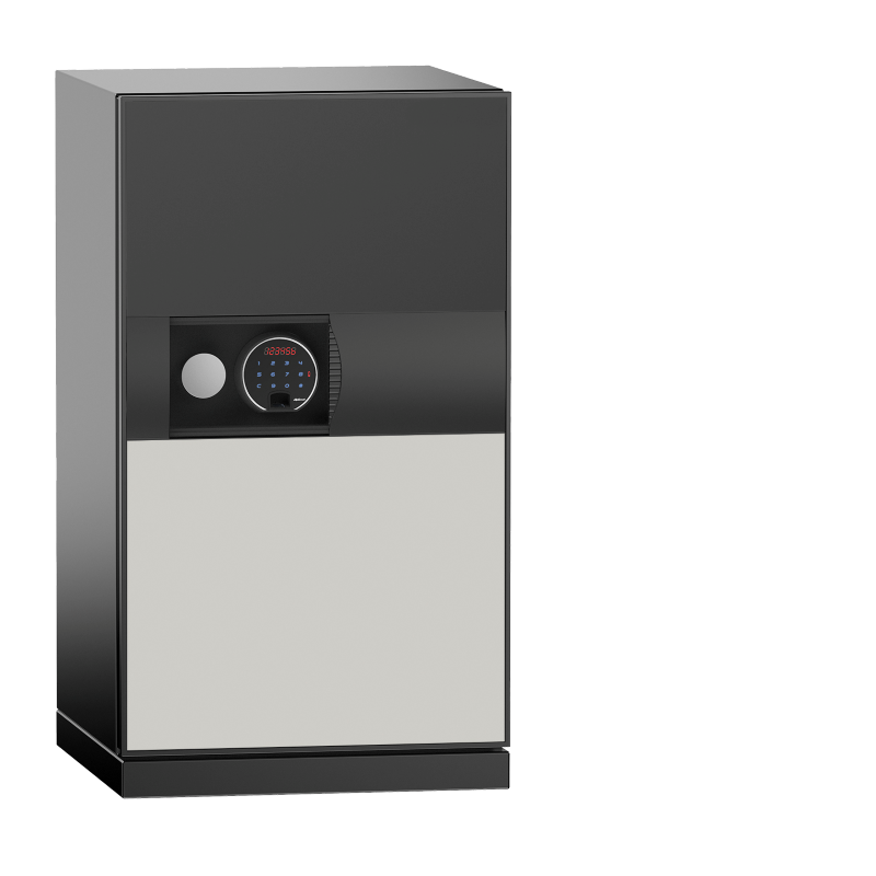 Phoenix Safes Next Plus Luxury Fire Safe with Fingerprint Lock - Dark Grey & Cream