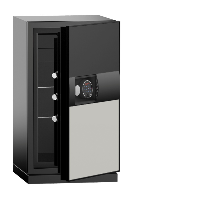 Phoenix Safes Next Plus Luxury Fire Safe with Fingerprint Lock - Dark Grey & Cream